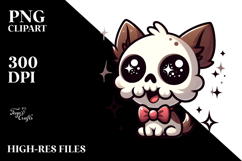 Animal Skull with Bow Tie, Transparent PNG Product Image 2