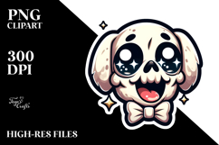 Animal Skull with Bow Tie, Transparent PNG Product Image 2