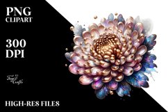 Chrysanthemum Watercolor Splash Product Image 1