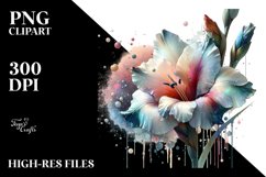 Like Gladiolus With Metallic Splash | Clipart Product Image 3