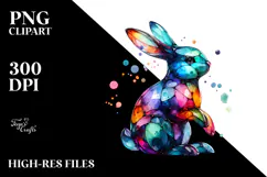 Colorful Bunny Made of PNG Product Image 2