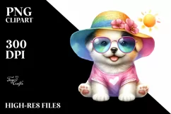Colorful Baby Puppy | Clipart Product Image 3
