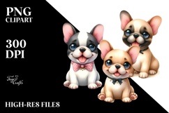 Cute Happy French Bulldog with Big Eyes PNG Product Image 2