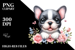 Cute Happy French Bulldog with Big Eyes PNG Product Image 2