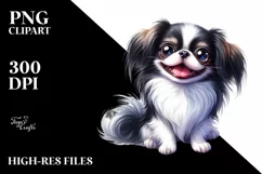 Funny Japanese Chin | Sublimation | Clipart Product Image 1
