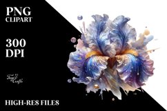 Shiny Iris | Sublimation | Clipart Product Image 1