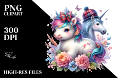 Scottish Highland Unicorn PNG Product Image 2