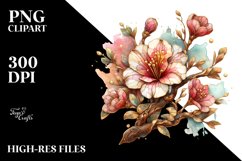 Stained Golden Watercolor Azalea Product Image 1