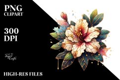 Stained Golden Watercolor Azalea Product Image 3