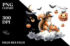 Squirrel in Halloween Costume, Transparent PNG Product Image 2
