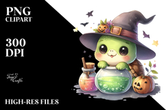 Fun Baby Turtle Halloween PNG Product Image 2