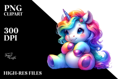 Vibrant Baby Unicorn PNG Product Image 2
