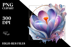 Glossy Crocus PNG Product Image 2
