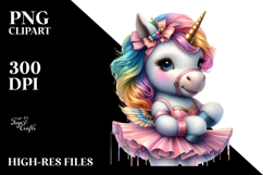 Artistic Unicorn Jazz Dancer PNG Product Image 2