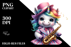 Artistic Unicorn Jazz Dancer PNG Product Image 2