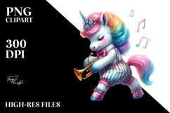 Artistic Unicorn Jazz Dancer PNG Product Image 2