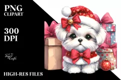 Maltese in Winter, Transparent PNG Product Image 3