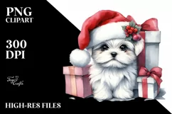 Maltese in Winter, Transparent PNG Product Image 3