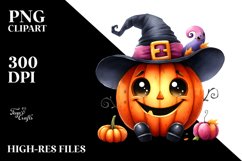 Funny Halloween Pumpkin Clipart Sublimation Product Image 3