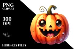 Halloween Pumpkin Clipart Sublimation Product Image 3