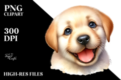 Happy Labrador Retriever with Big Eyes PNG Product Image 2