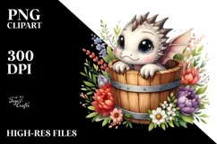 Cute Baby Dragon PNG Product Image 3