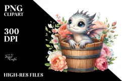 Cute Baby Dragon PNG Product Image 2