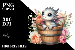 Cute Baby Dragon PNG Product Image 3