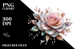 Rose Made of Material PNG Product Image 2