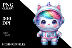 Astronaut Unicorn PNG Product Image 2