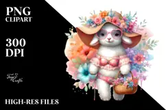 Digital Painting Baby Lamb PNG Product Image 2
