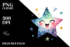 Simple Smiling Star, Transparent PNG Product Image 2