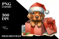 Vizsla in Winter, High-Res PNG Product Image 3