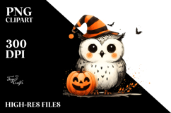 Cute Owl Halloween PNG Product Image 2