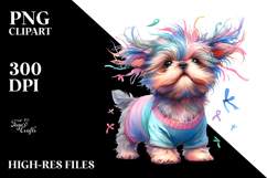 Baby Mastiff with Crazy Hair PNG Product Image 2