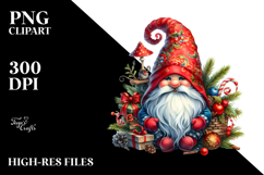 Detailed Vibrant Christmas Gnome PNG Product Image 2
