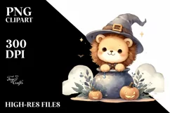 Fun Baby Lion Halloween PNG Product Image 3