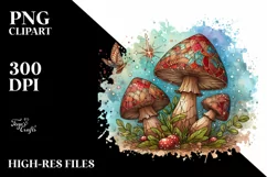 Detailed Magical Mushroom PNG Product Image 3