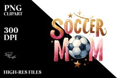 Soccer Mom Glitter Text Clipart Product Image 3