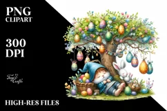 Easter Bunny Clipart |T-shirt, Mug PNG Product Image 8