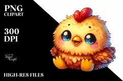 Vibrant Colorful Brownish Cute Baby Plush Chicken | Summer Product Image 1
