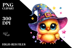 Cute Baby Chicken Wizard Hat PNG Product Image 2