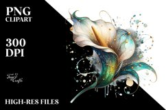 Watercolor Calla Lily -Like Clipart Product Image 3