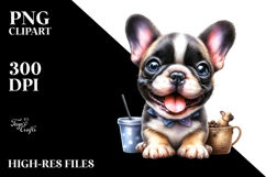 Cute Baby French Bulldog PNG Product Image 2