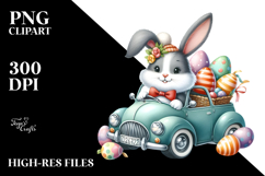 Bunny with Car Full of Easter Eggs Product Image 2