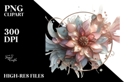 Colorful Shiny Dahlia with and Metallic Insertions Product Image 2