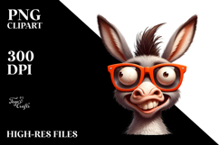 Goofy Cartoon Donkey PNG Product Image 2