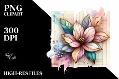 Wooden Stained Watercolor Splash PNG Product Image 1