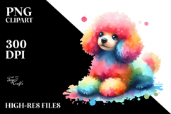 Colorful Poodle, Transparent PNG Product Image 2
