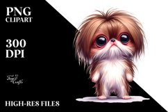 Cute Baby Japanese Chin Funny Haircut | Sublimation Clipart Product Image 3